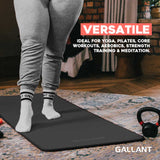 Gallant NBR Yoga Mat Non-Slip with Carry Handle Strap Versatile.