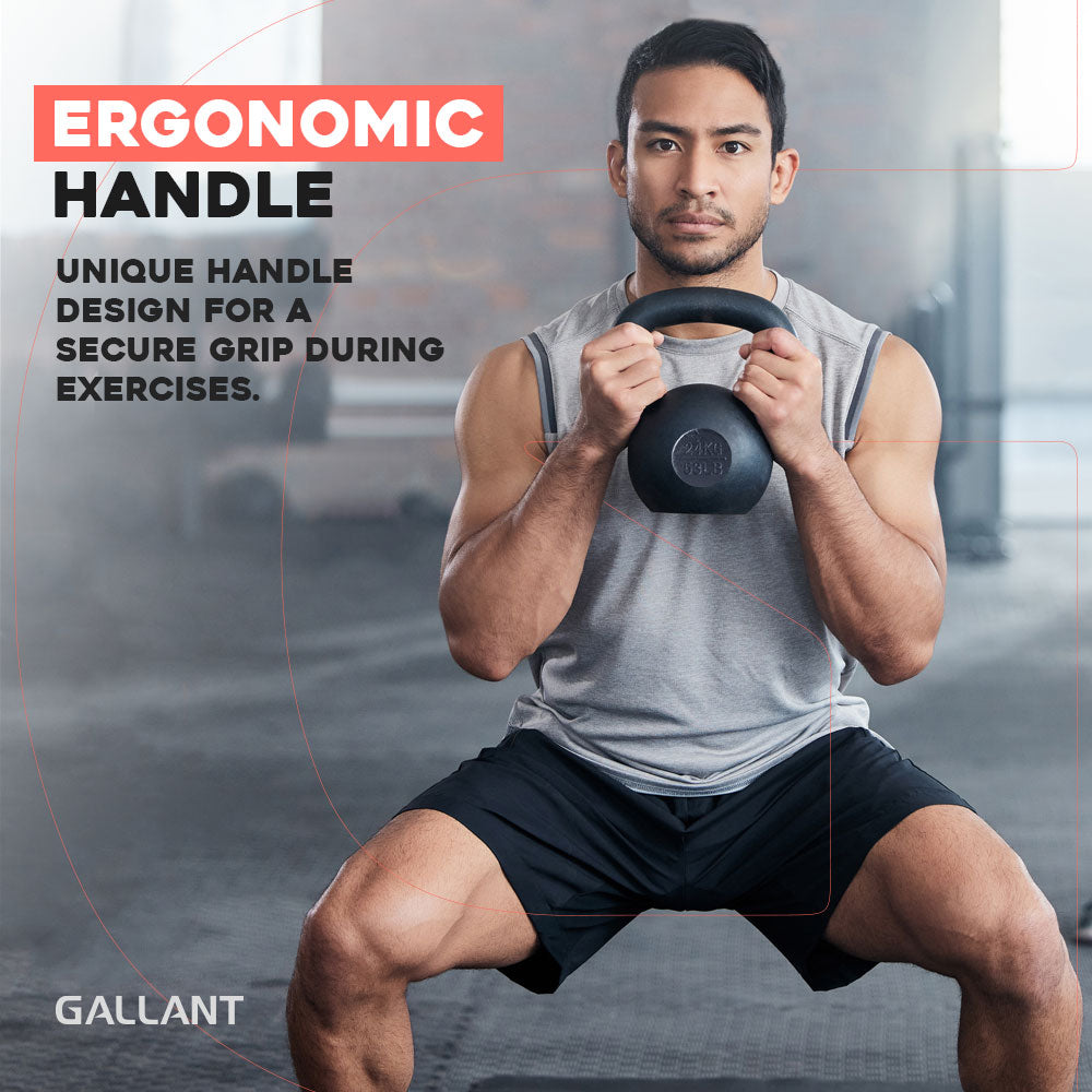 Gallant Cast Iron Kettlebells Ergonomic Handble.