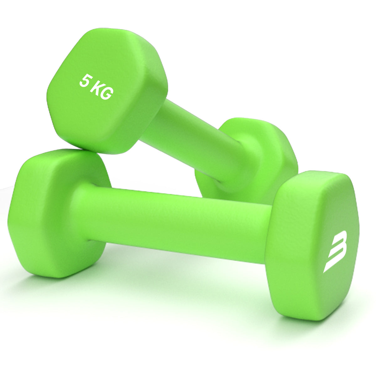 Bionix Neoprene Dumbbells Weights Pair Green Main IMG.