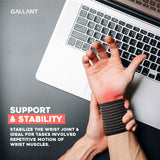 Wrist Compression Support Wrap Bandages Support & Stability.